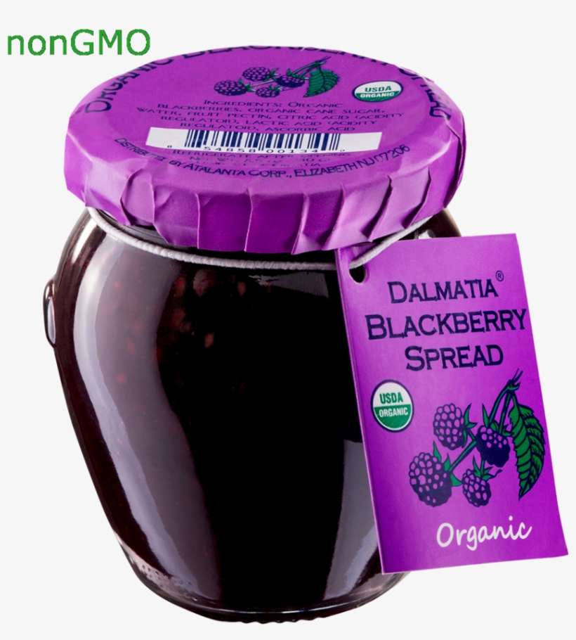 Dalmatia® Organic Blackberry Spread - Dalmatia Organic Blackberry Spread, transparent png download