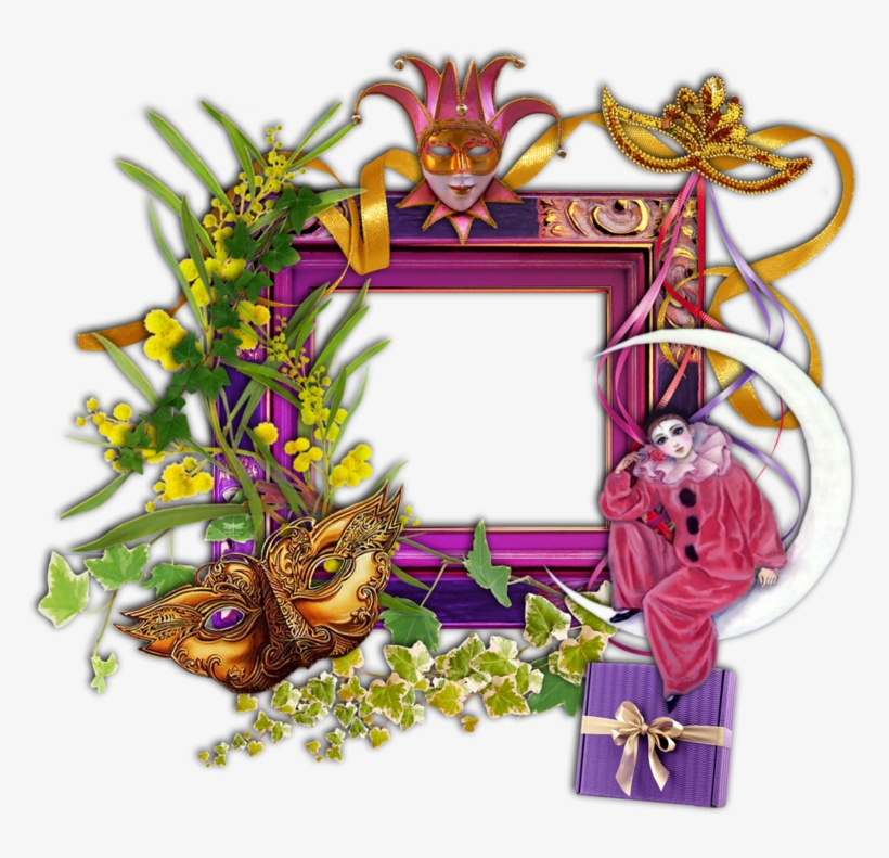 Mardi Gras Border Png For Kids - Cornici Carnevale Per Foto Png, transparent png download