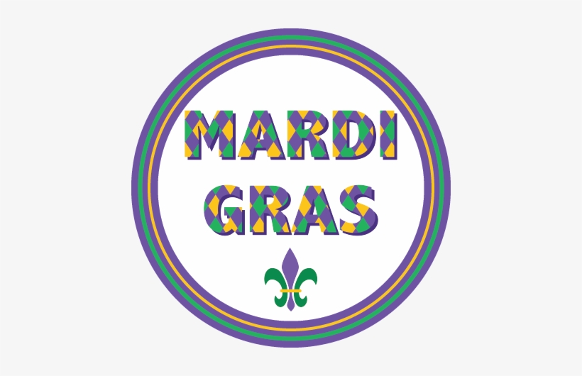 Mardi Gras Napkin Knot - Napkin, transparent png download