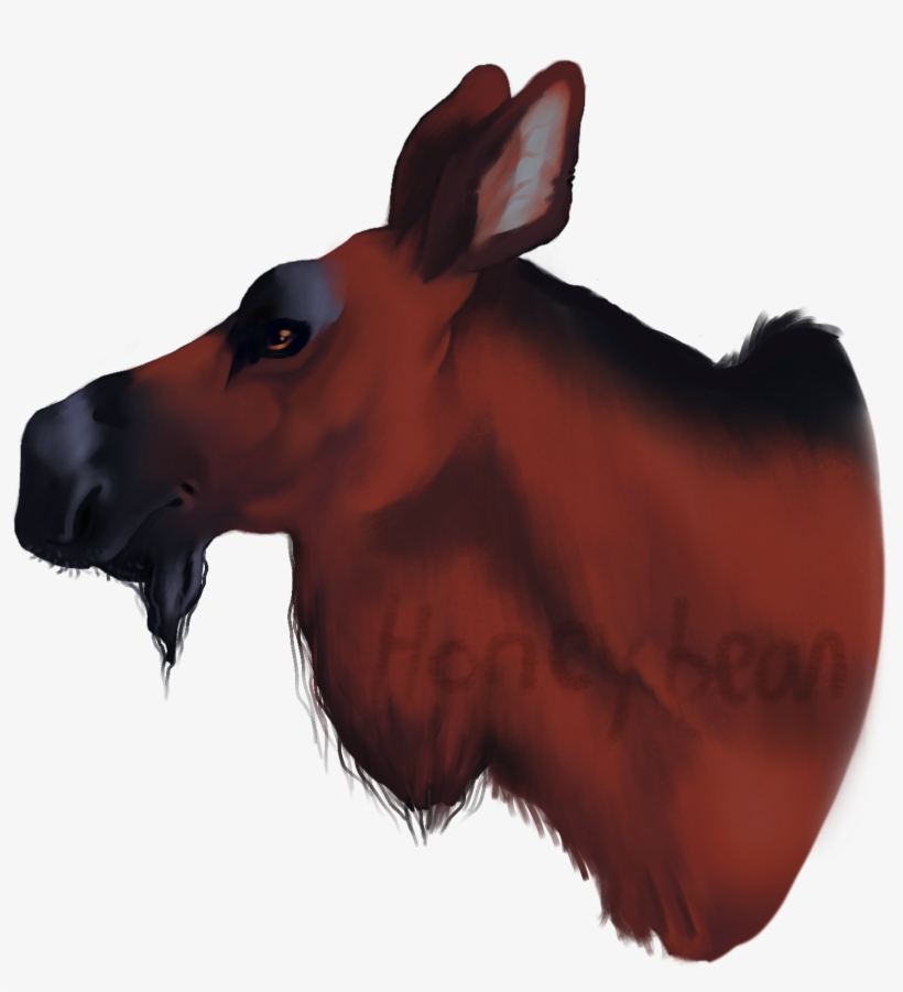 Moose Head Portrait For Sale For Extra I'd Be Happy - Boar, transparent png download