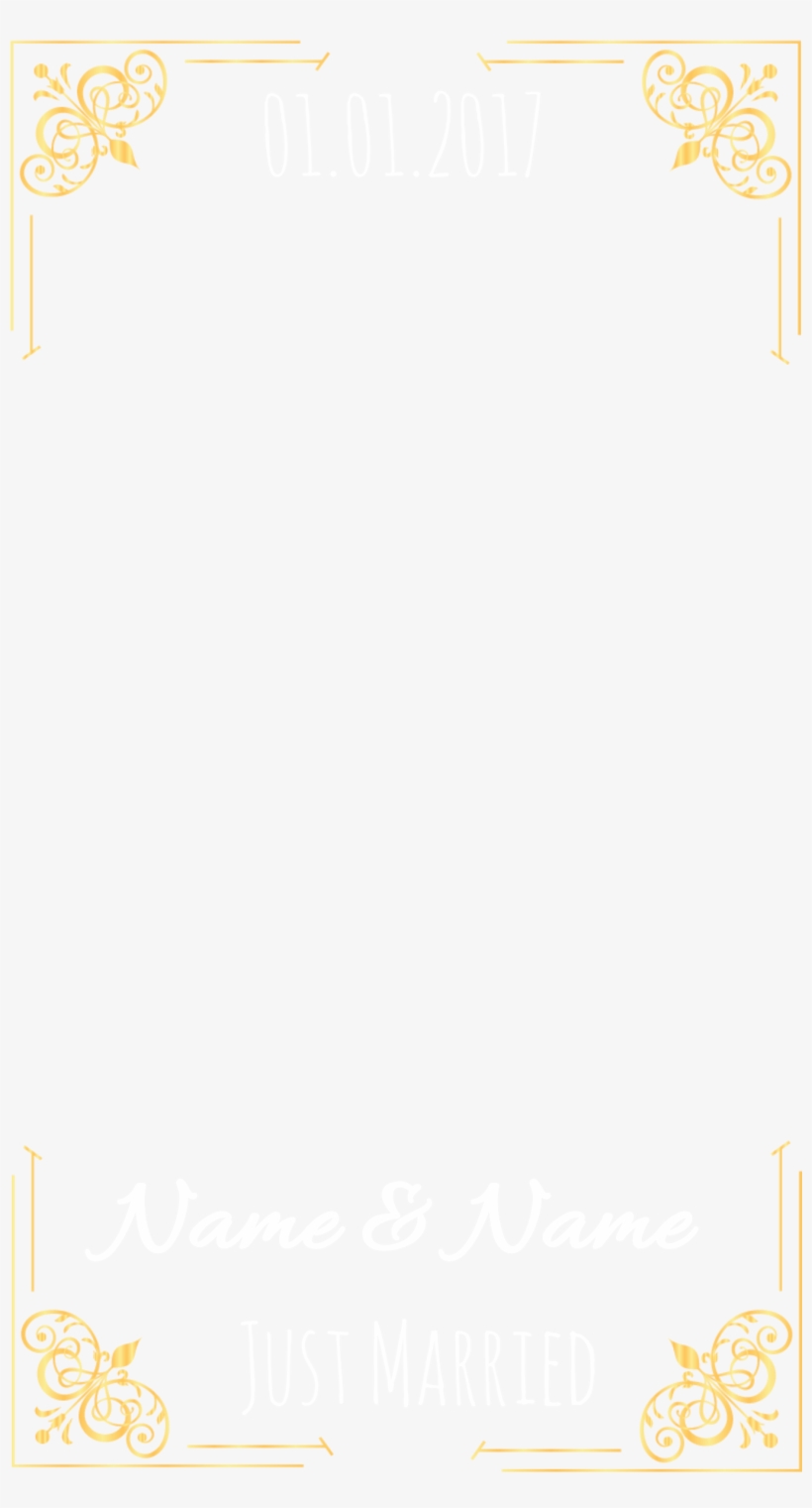 All Geofilters Create Your Own Custom Geofilter Design - Gold, transparent png download