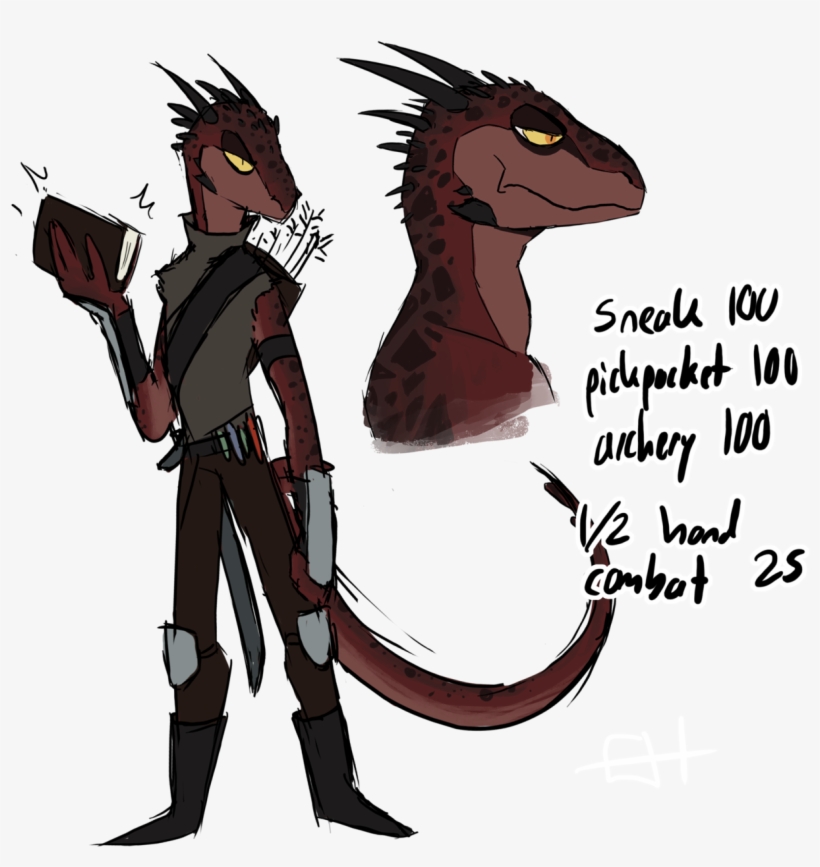 Image Black And White Library Argonian Drawing Baby - Drawing, transparent png download