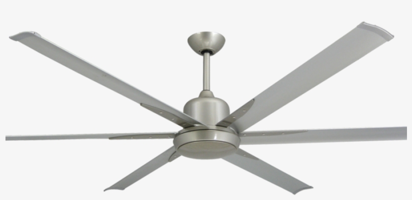 72" Troposair Titan Ceiling Fan - Troposair 72" Titan Industrial Ceiling Fan In Brushed, transparent png download