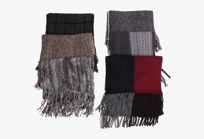 Winter Neck & Head Protection-men's Fashion Scarves - Drawing, transparent png download