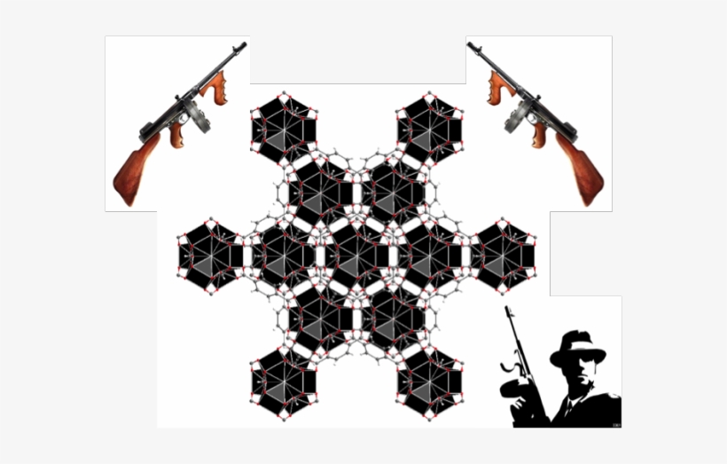 This Picture Was Drawn Using Diamond Structure Visualisation - Firearm, transparent png download