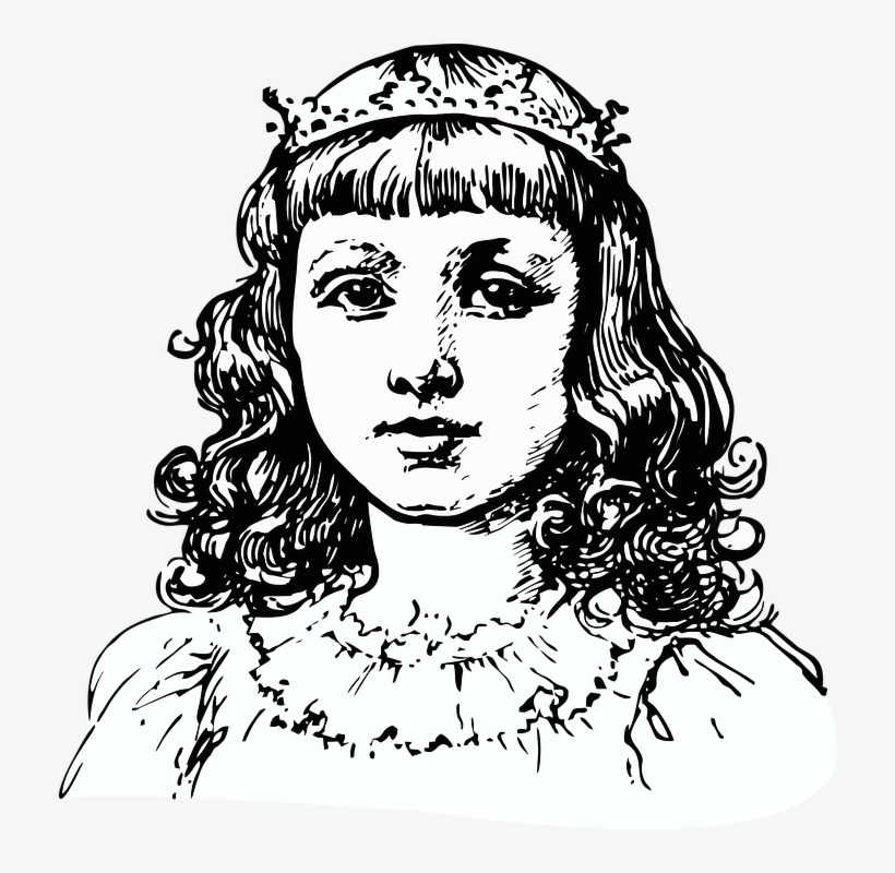 Princess, Royalty, Fairy Tale, Nobility, Vintage, Tiara - Dessin Tete De Tigre, transparent png download
