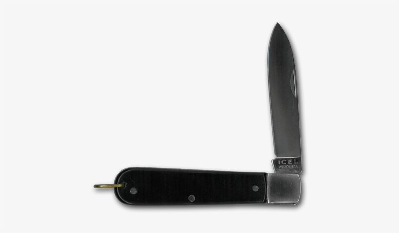 3 1/2" Pocket Knife Blackwith Key - Invin, transparent png download