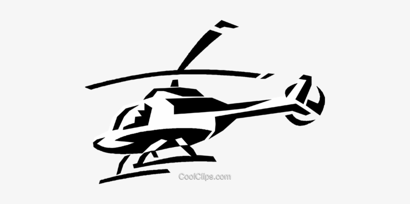 Helicopter Royalty Free Vector Clip Art Illustration - Helicopter, transparent png download