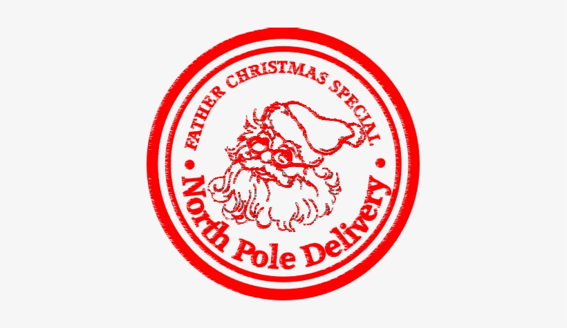 Stamp Clipart Xmas - Transparent Northpole Stamp Clipart, transparent png download