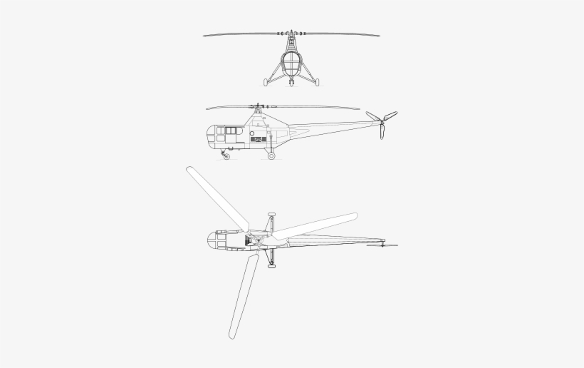 Sikorsky R-5 - Svg - Sikorsky H-5, transparent png download