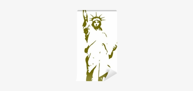 Statue Of Liberty Vector Clipart Design Wall Mural - Statue Of Liberty, transparent png download