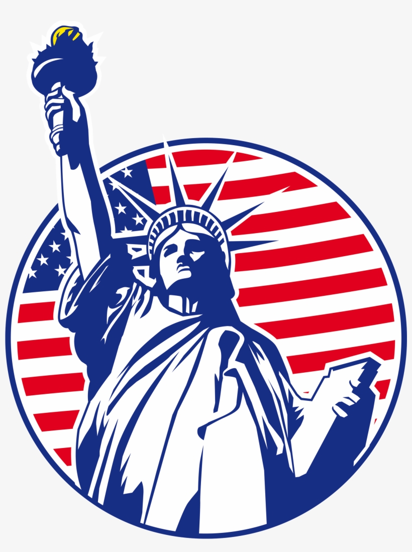 Source - Www - Webstickersmuraux - Com - Report - Statue - Liberty Statue Vector, transparent png download