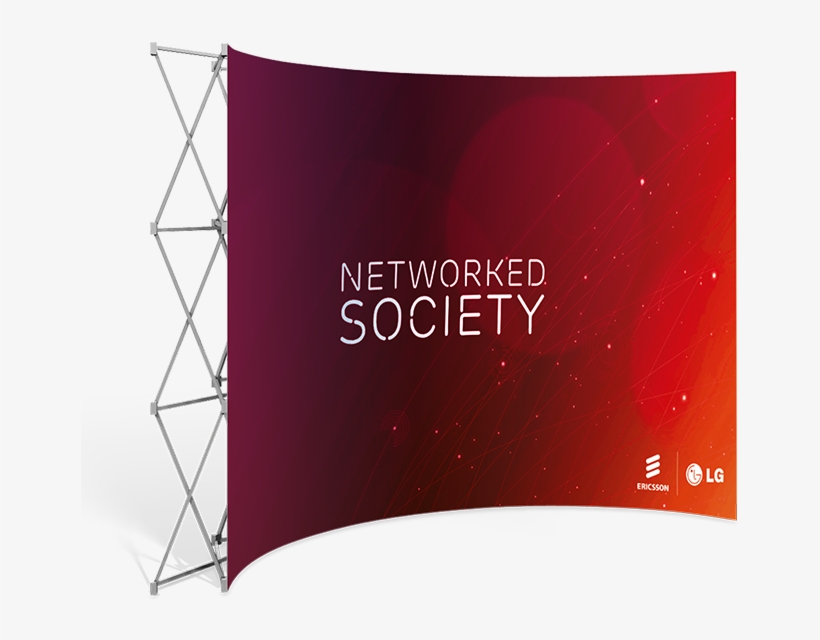 2250 X 2250 Curved Banner Wall, Curved Banner Wall, - Pop Up Banner Png ...