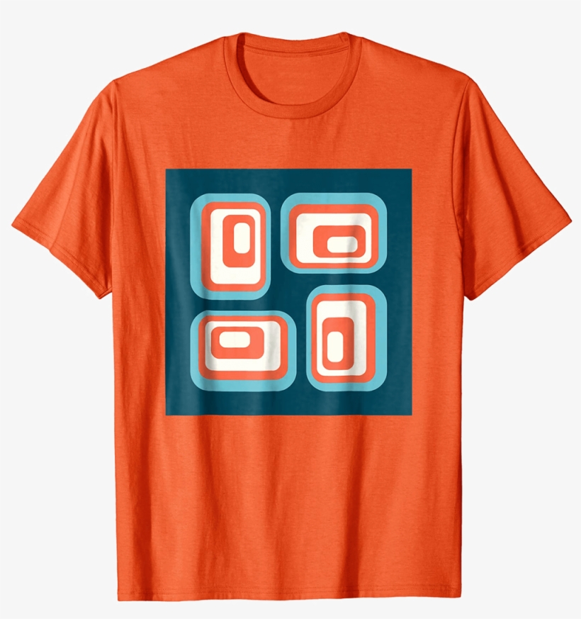 Mid Century Modern Rounded Rectangles T-shirt - Shirt, transparent png download