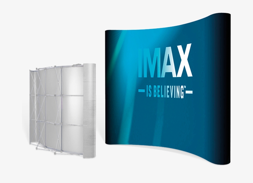 Banner Walls Curved With Wings - Pop Up Banners Wall Transparent PNG ...