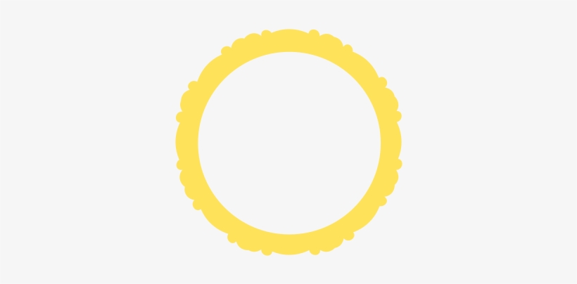 Scalloped Frame - Transparent Frames Scalloped Circle, transparent png download