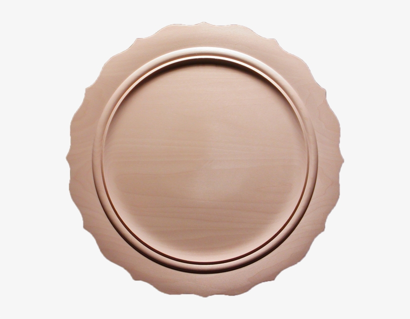 Scalloped Beaded Narrow Rim Plate - Narrow Rim Plate, transparent png download