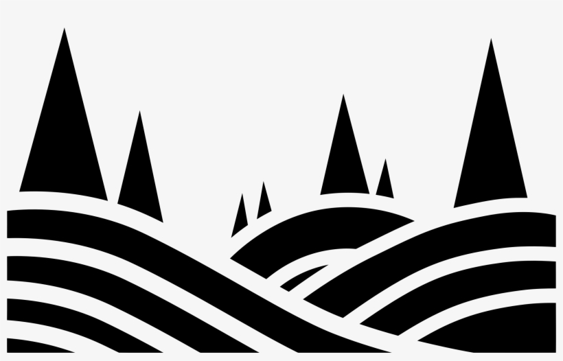 This Free Icons Png Design Of Abstract Hills And Trees, transparent png download