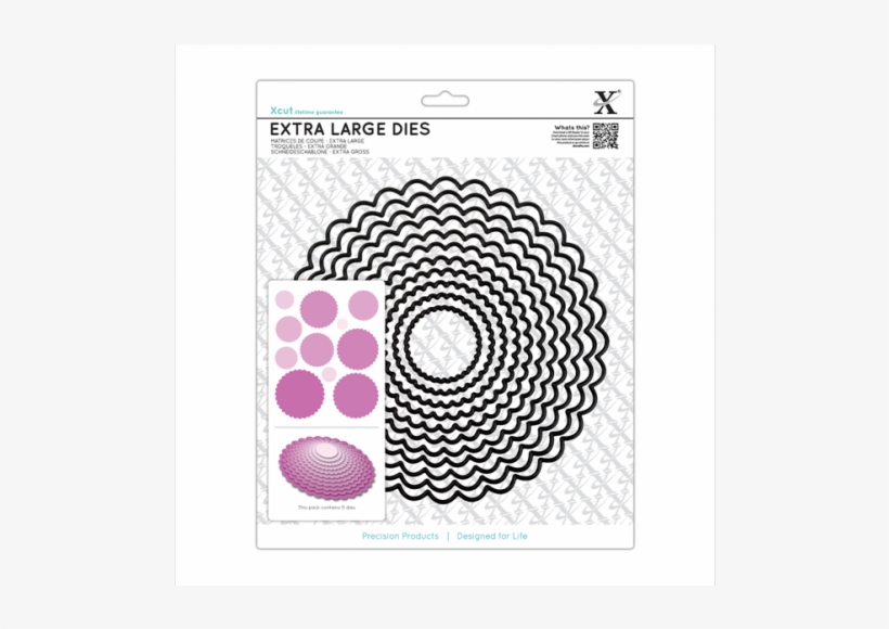 Docrafts Xcut Extra Large Nesting Stanzer - Scallop Circle Dies, transparent png download