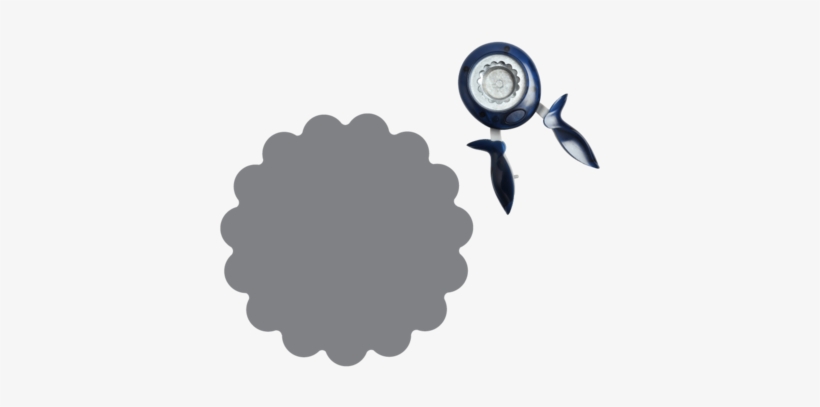 Fiskars Extra-large Scalloped Circle Squeeze Punch, transparent png download