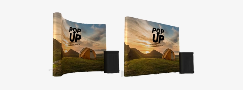 Exhibition Displays Curved Or Straight - Pop Up Exhibition Stand, transparent png download