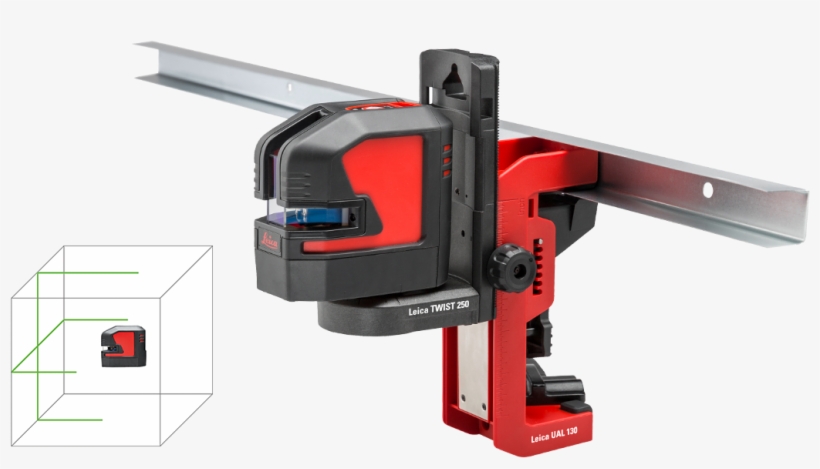 Leica Lino L2g Green Cross Line Laser Level Attached - Ual 130, transparent png download