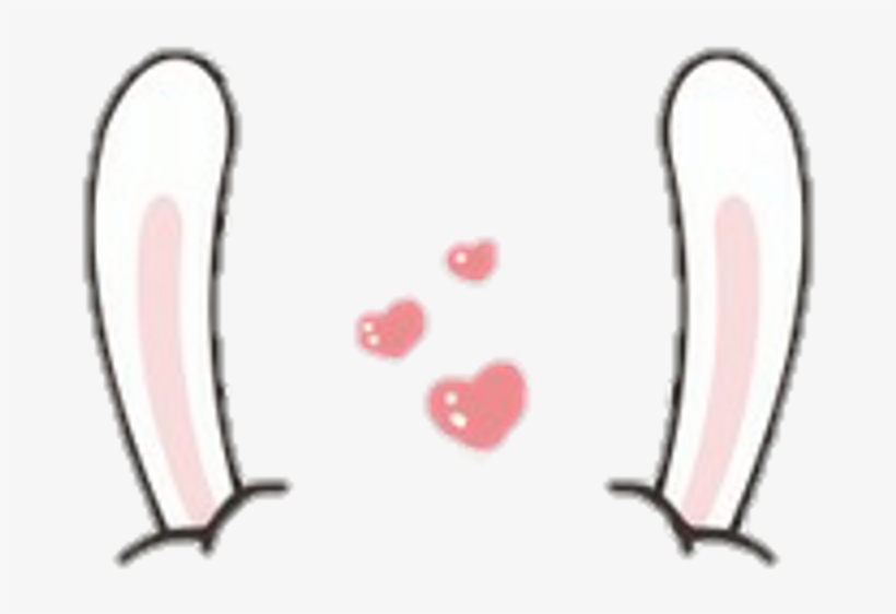 Ears Bunny Rabbit Rabbitears Bunnyears Overlay - Rabbit, transparent png download