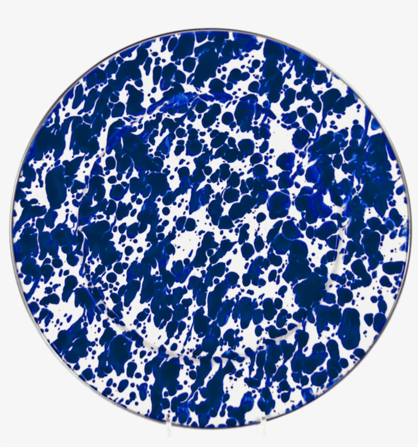 Cb07 Cobalt Blue Swirl Dinner Plate - Golden Rabbit - Colbalt Blue Swirl Pattern - 10.5 Inch, transparent png download