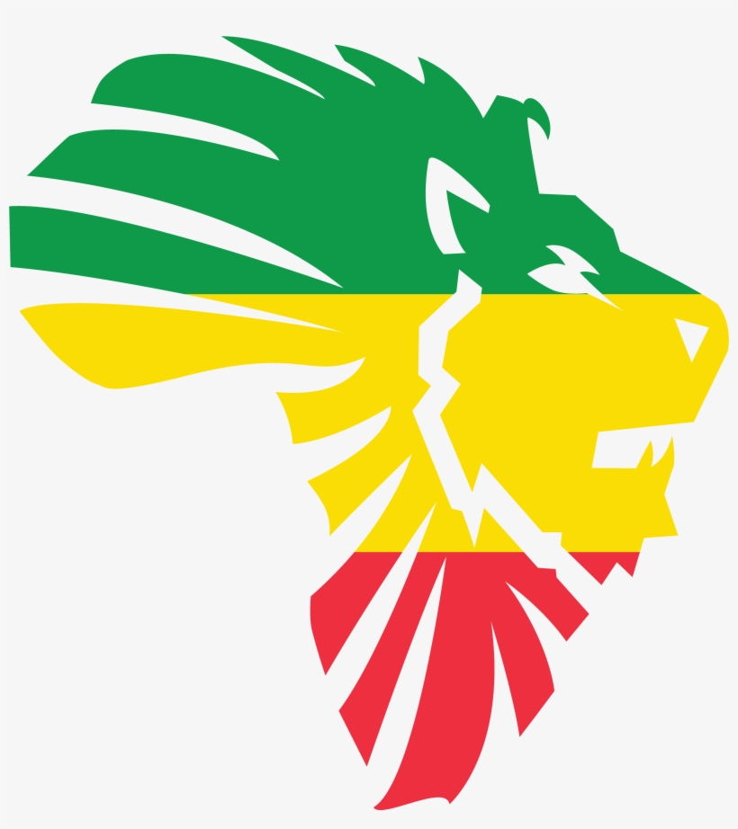 Lion Of Africa - Red Black Green Lion, transparent png download