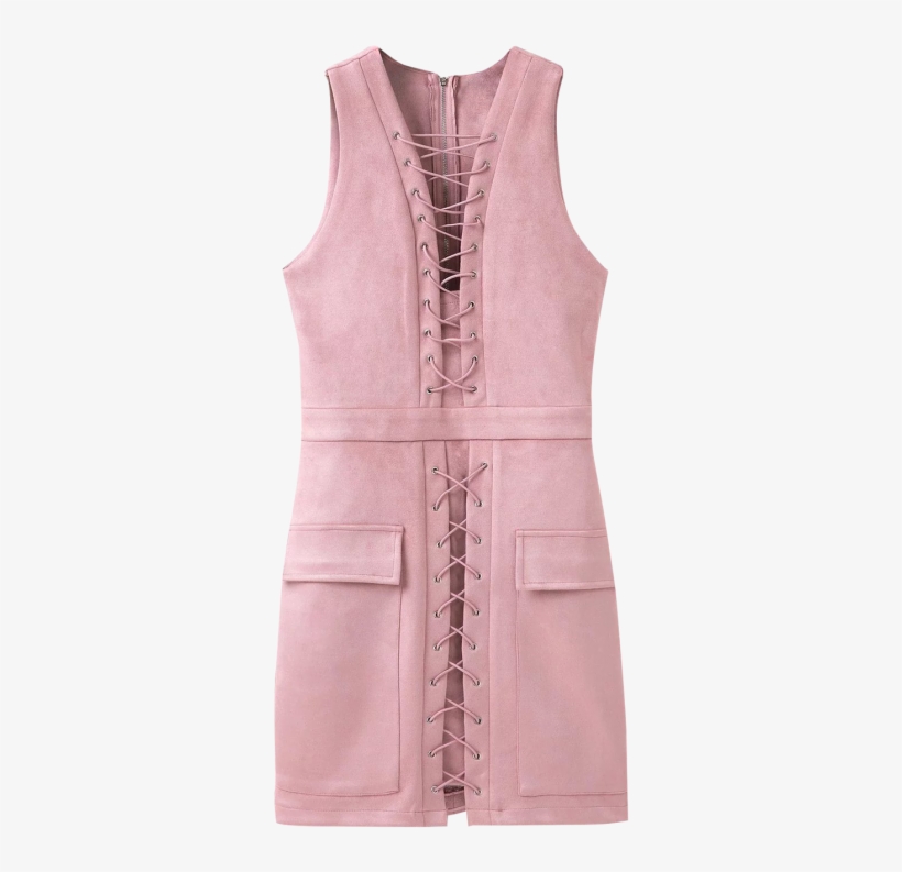 Pink Lace Dress - Dress, transparent png download