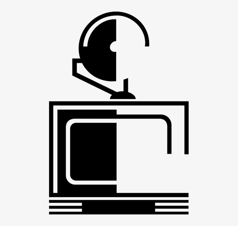 Vector Illustration Of Television Or Tv Set Telecommunication, transparent png download