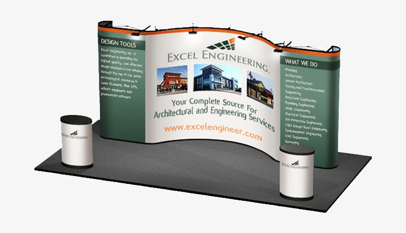 Straight Curve Straight Pop Up Display - Banner, transparent png download