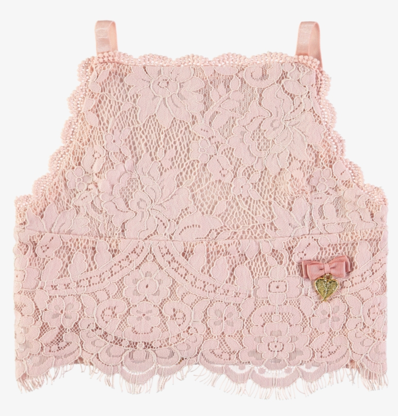Angel's Face Blush Pink Lace Top, transparent png download