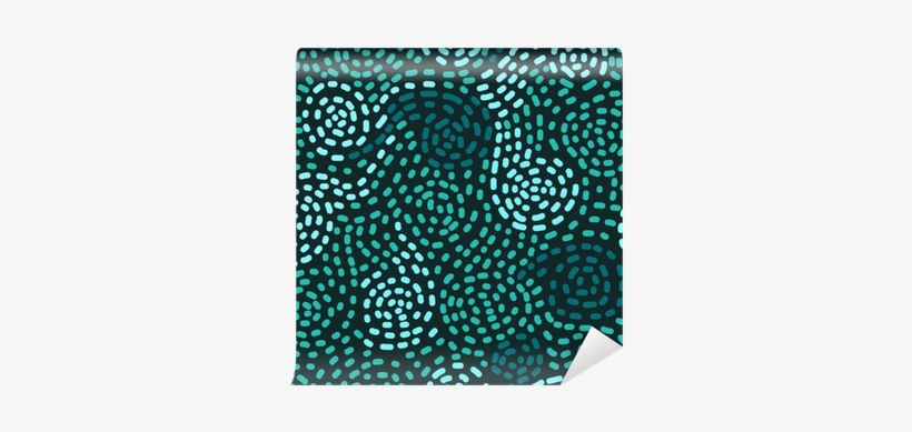 Abstract Mosaic Blue Swirls Seamless Pattern, Vector - Circle, transparent png download