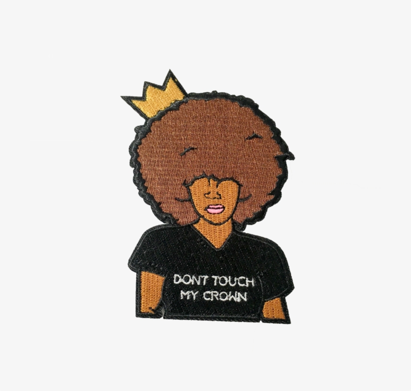 Dont Touch My Crown Patch - Cartoon, transparent png download