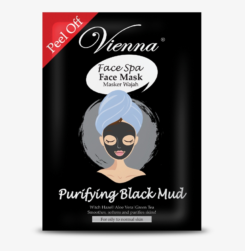 Vienna Face Spa Peel Off Mask Purifying Black Mud - Vienna Peel Off Mask, transparent png download