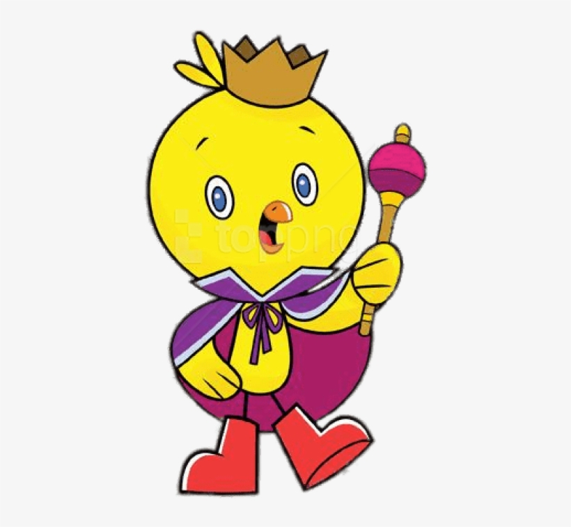 Chirp Wearing Crown - Cartoon, transparent png download