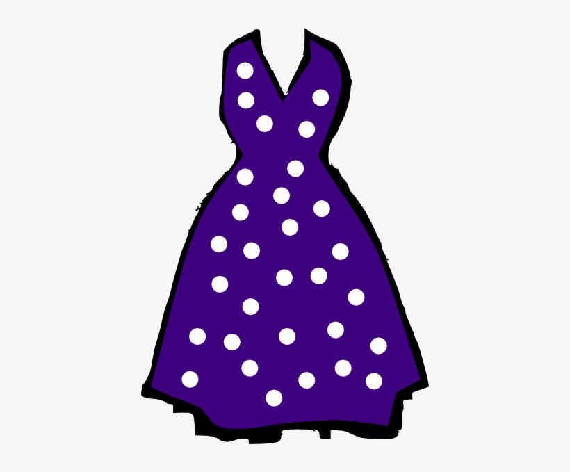 Red Dress Clipart Clipart Transparent - Polka Dot Dress Clipart, transparent png download