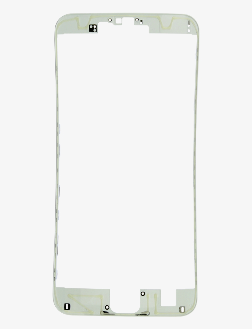Iphone 6s Plus White Front Frame With Hot Glue - Iphone, transparent png download