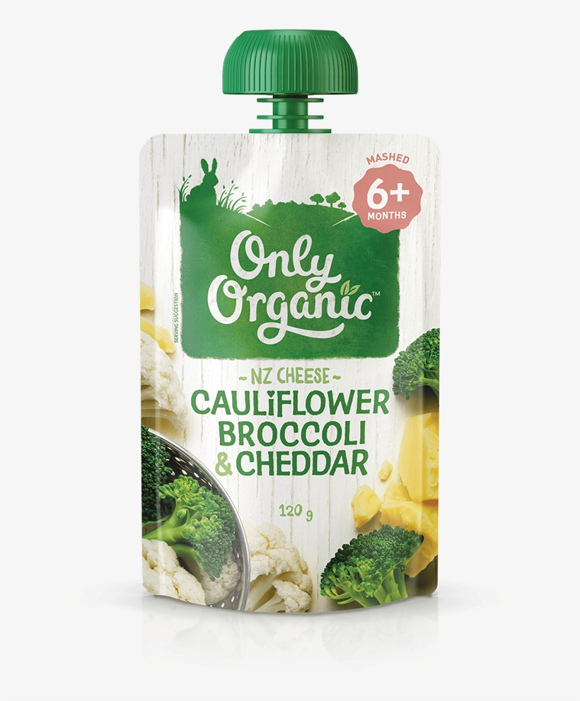 Only Organic Cauliflower+broccoli+cheddar, transparent png download