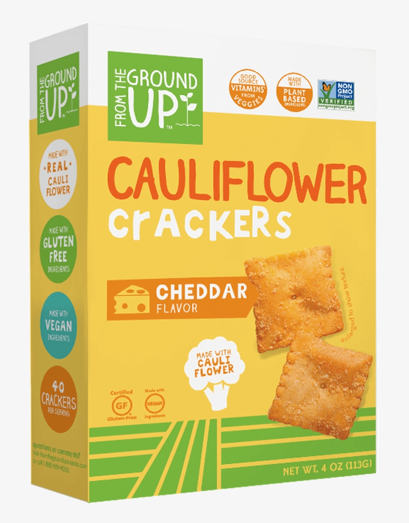 View - Ground Up Cauliflower Crackers, transparent png download