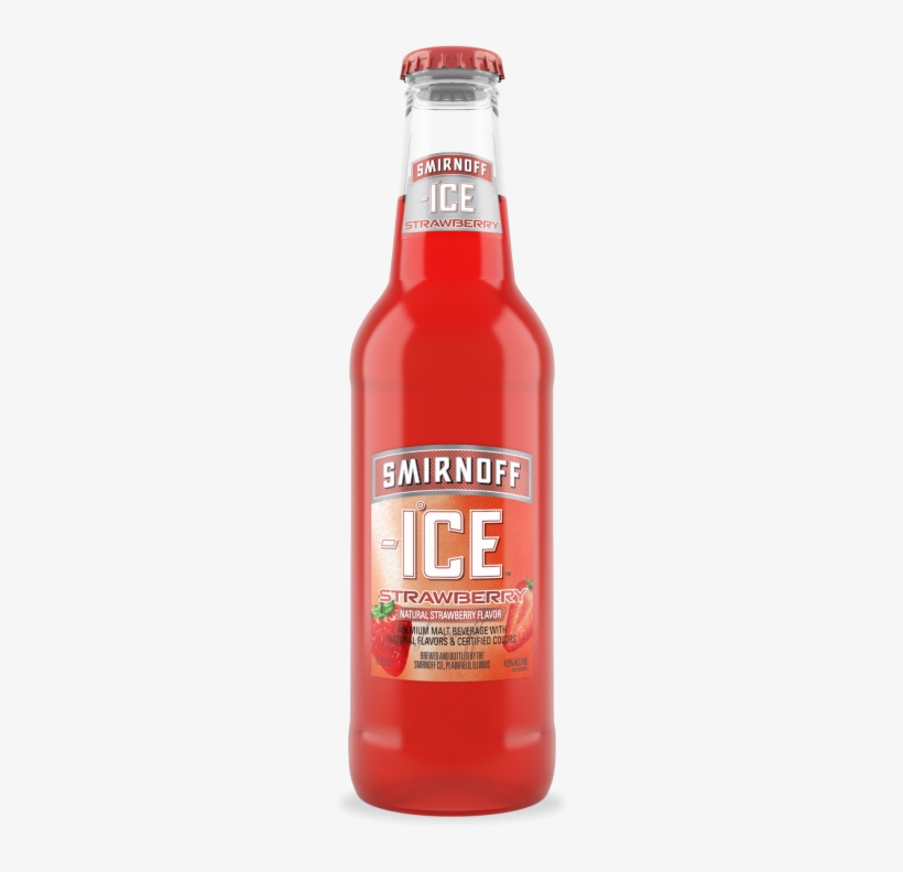 Smirnoff Ice Strawberry - Smirnoff Ice Raspberry Malt, transparent png download