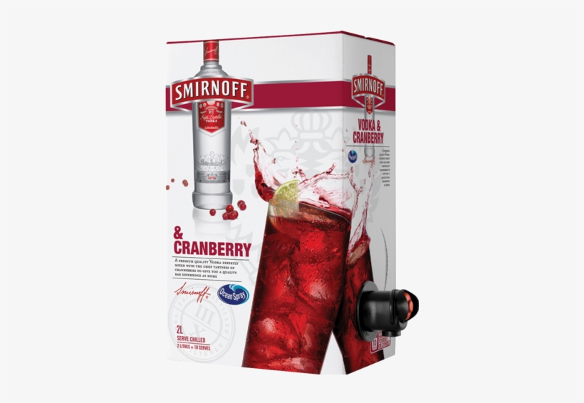 Vodka & Cranberry - Smirnoff Vodka And Cranberry, transparent png download
