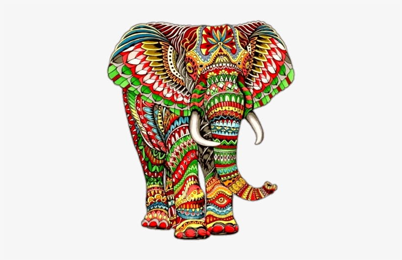 Linens And Lace Elephant Tapestry Cushion, transparent png download