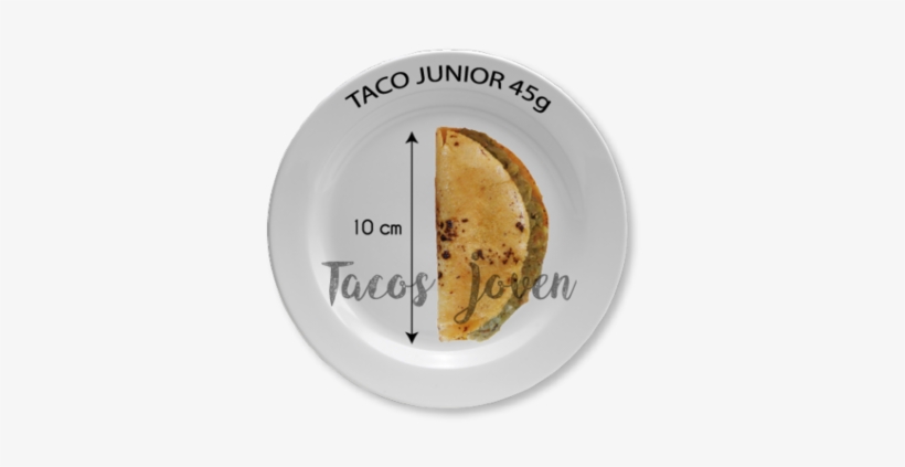 Taco Junior Con Plato - Taco, transparent png download