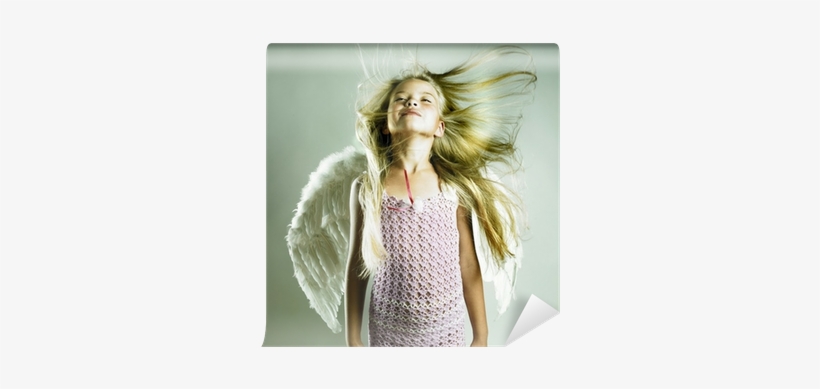 Fotomural Hermosa Niña Feliz Con Alas De Ángel • Pixers® - Princess Of The Infinite [book], transparent png download