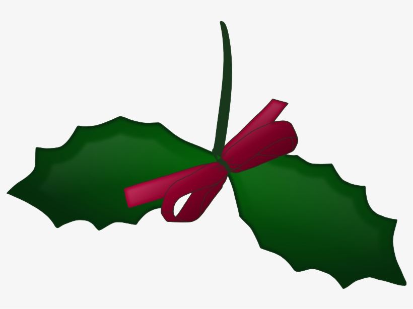 Mistletoe Graphics Of Christmas Wreaths And Holly Sprigs - Pita Natal Vektor, transparent png download