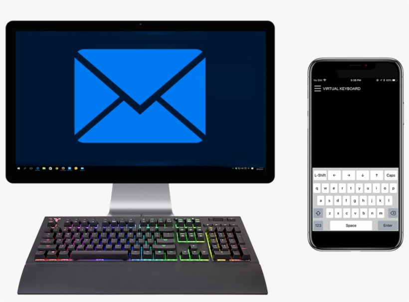 The X1 Rgb App Features An Intelligent Virtual Keyboard - Contact, transparent png download