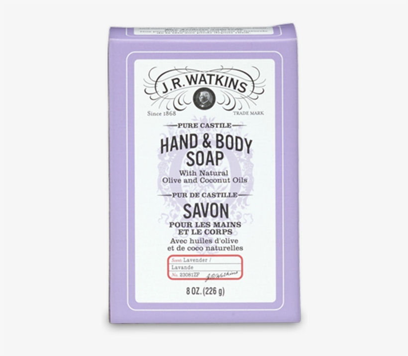 J. R. Watkins Pure Castile Bar Soap - Clary Sage, transparent png download