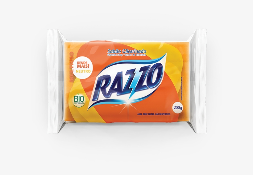 Laundry Bar Soap Neutral 200g Image - Sabão Em Barra Razzo Azul Pacote Com 5 Unidades, transparent png download